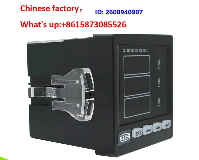 Three-phase voltage digital display meter BE-72 RM 3AV AC450V 220V accuracy level 0.5, range can be set