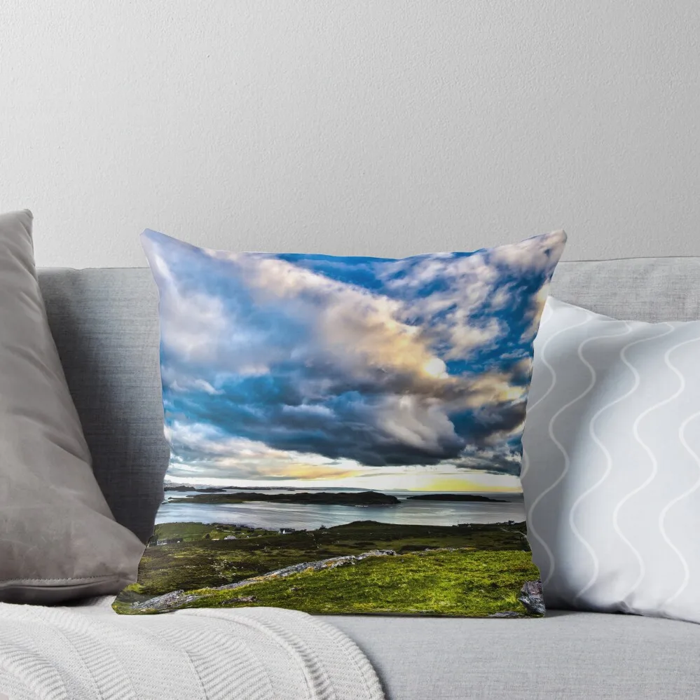 Scottish Skies, Achiltibuie in the Scottish Highlands Throw Pillow christmas decorations 2024 christmas ornaments 2024 pillow