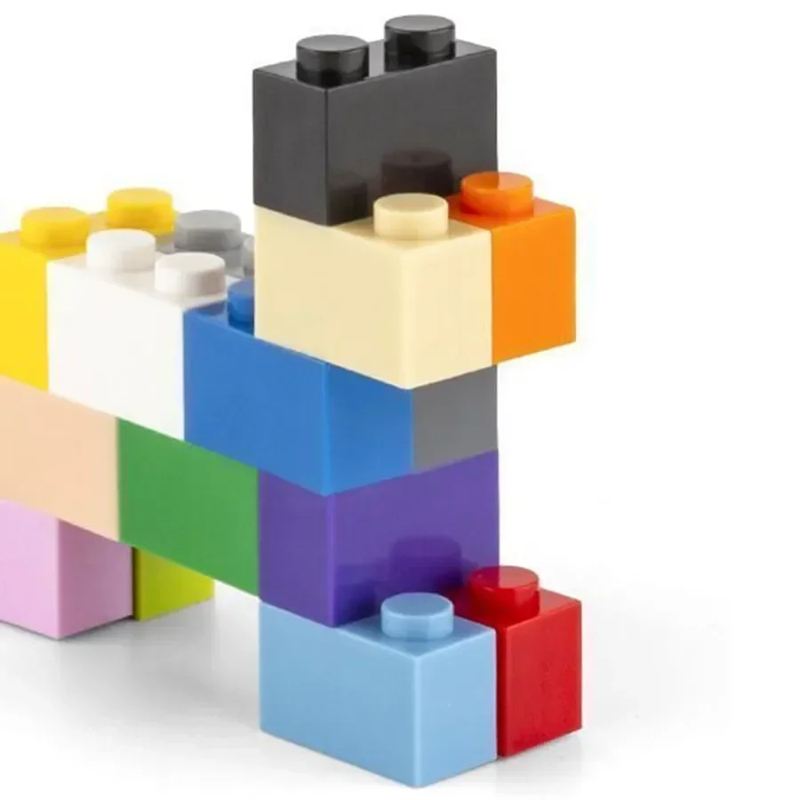 Blocs de construction en briques épaisses 1x2 points, 40 pièces, figurines éducatives et créatives, taille Compatible avec 3004 jouets ABS pour enfants