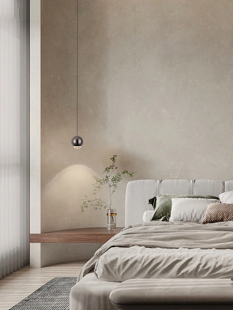 BRGT Modern Bedroom Bedside Light LED Pendant Lights Stretch Lifting Chandelier Adjustable Line Spot Hanging Lamp Decor Fixture