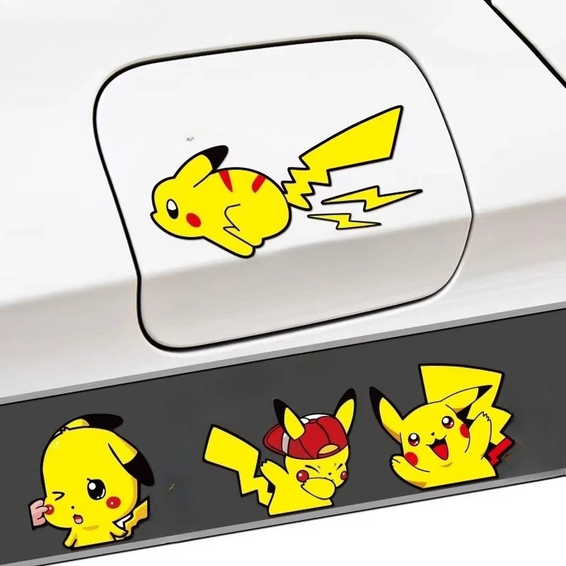 

Personalized Creative Pikachu Sticker Pokémon Creative Car Sticker Suitable for Car Windows and Laptops