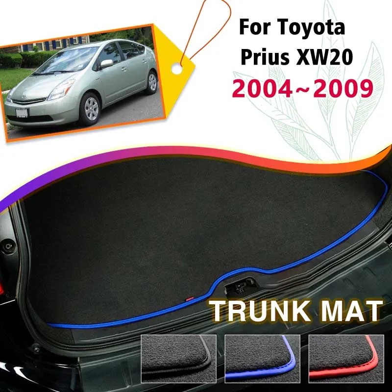 Car Rear Trunk Mat For Toyota Prius XW20 2 2004~2009 2005 2006 2008 Boot Cargo Liner Tray Luggage Floor Carpet Pad Accessories