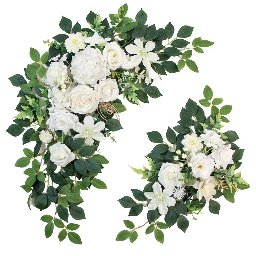 

of 2 Faux Flowers,Wedding Arch Flowers,Wisteria Hanging Flowers,Flower Garland Be Suited to Aisle Decorations for Wedding Ceremo