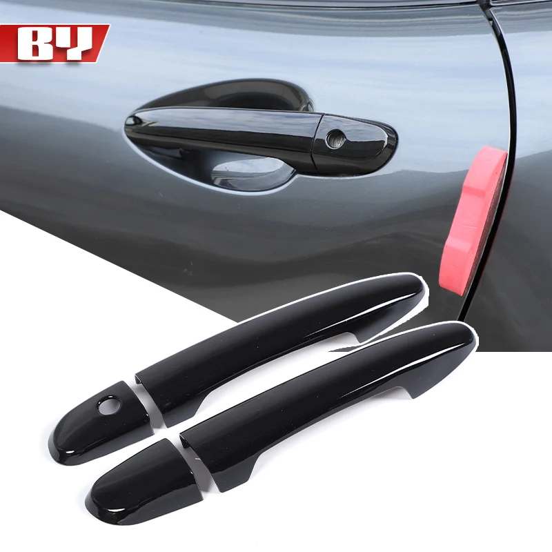 

LHD For Mazda MX-5 ND 2016-2021 For Fiat 124 Abarth124 Carbon Fiber Door Handle Cover Trim Decorative Sticker Accessories