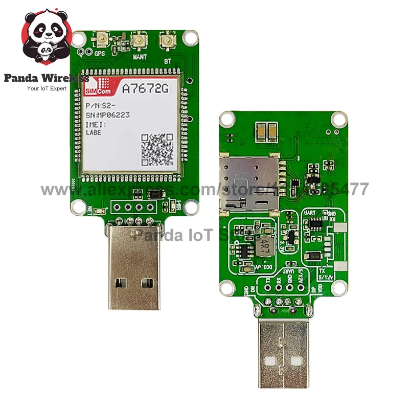 SIMCOM A7672G USB Dongle Scheda centrale LTE CAT1 + 2G + Modulo versione globale A7672 B1 B2 B3 B4 B5 B7 B8 B20 B25 per applicazioni IoT
