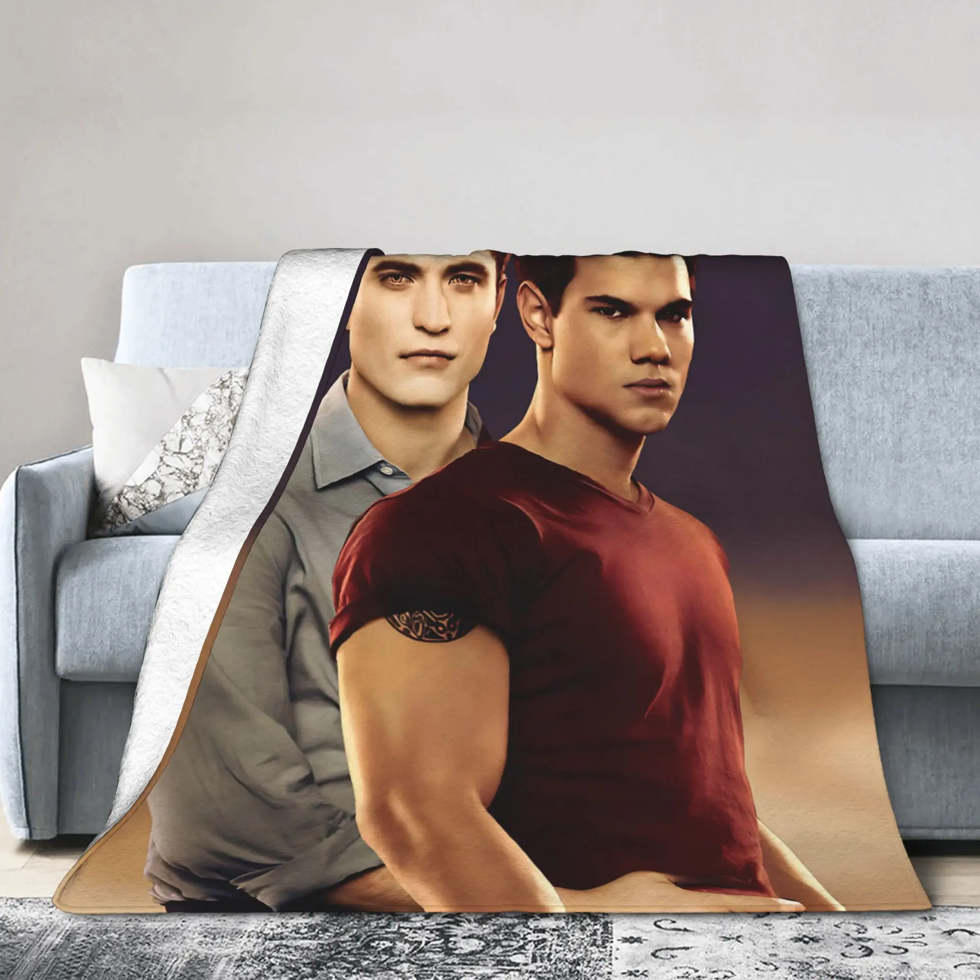 Twilight Meme Funny Blankets Movie Flannel Funny Soft Throw Blanket for Home Summer,