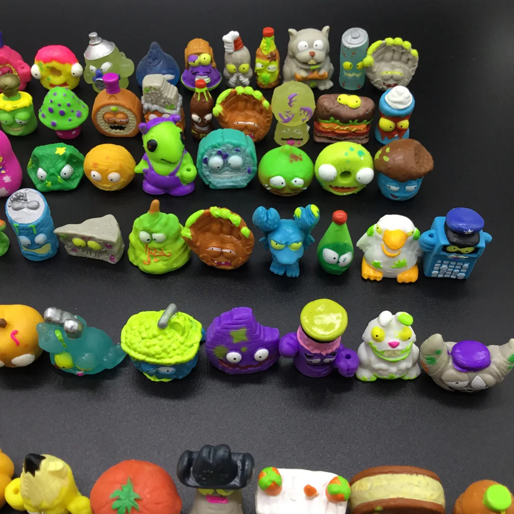 20-100PCS Zomlings Trash Dolls Mini Anime Action Figures Grossery Gang Garbage Collection Figure Model Kids Toys Birthday Gift