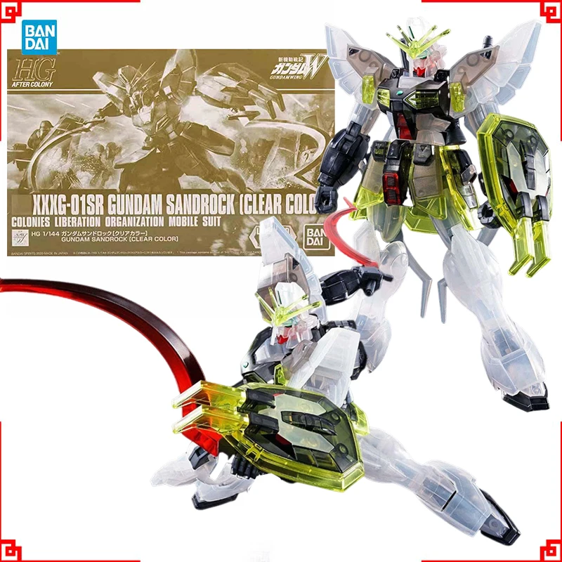 

Bandai Gundam Model Kit HG Sandrock Clear Color Anime Figure Gunpla Building Kit Collectibles Action Figures Toys For Boys Gift
