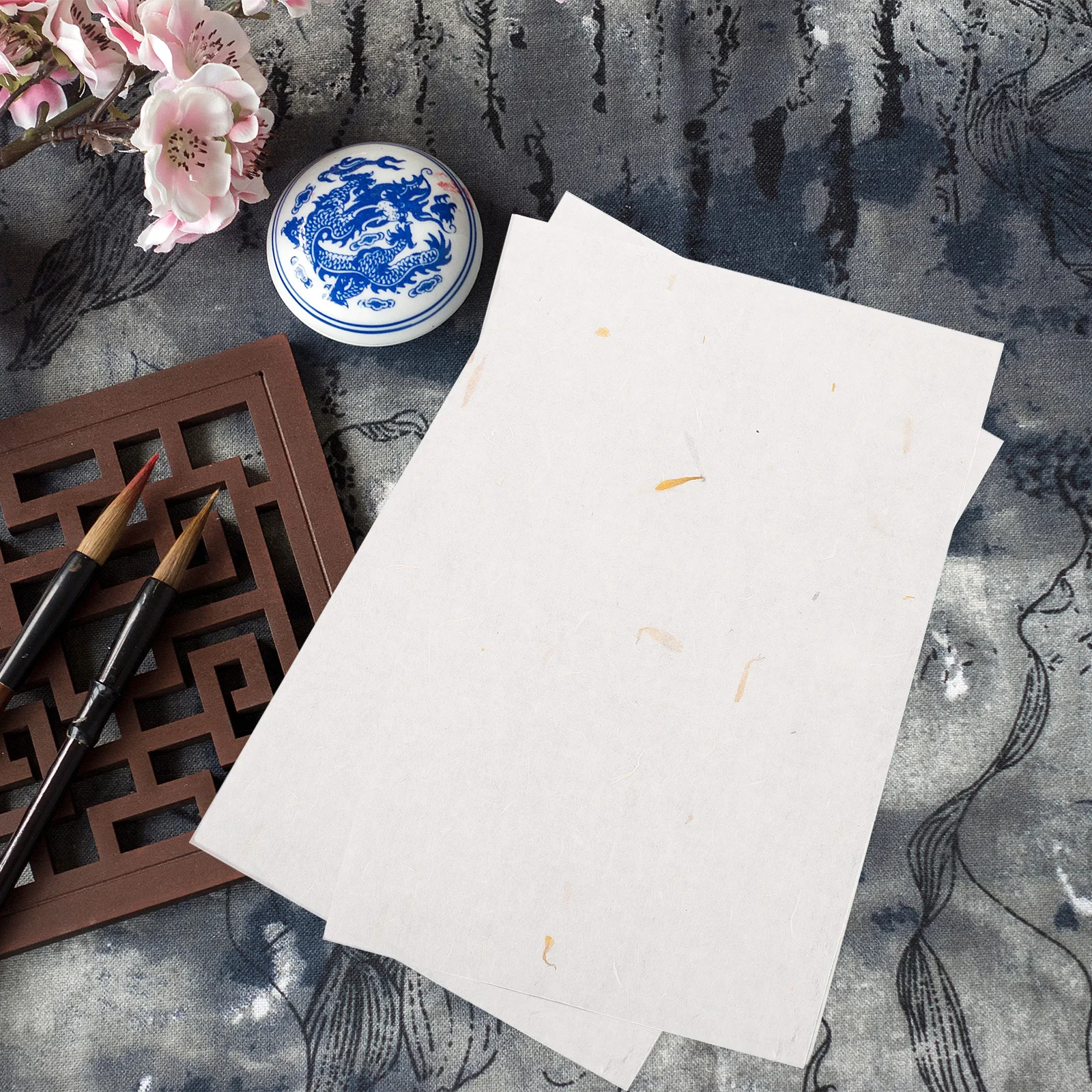 

20 Pcs Xuan Paper for Calligraphy 19x29cm Rice Paper Ideal for Decoupage Crafts Printing Transfer Tattoo Stencil