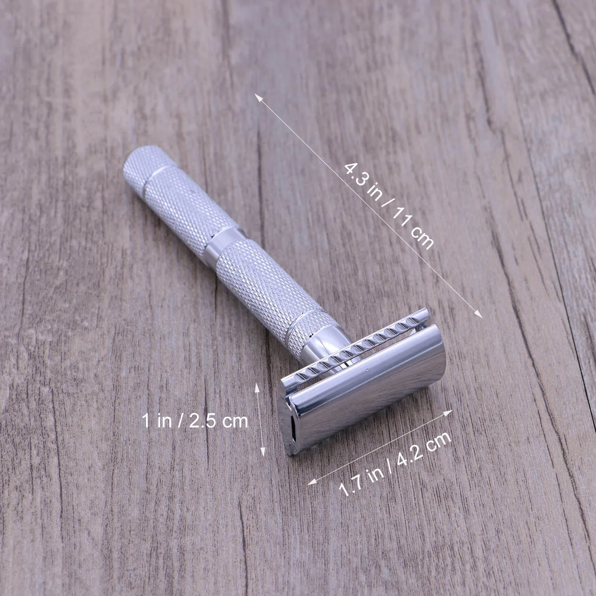 ماكينة حلاقة آمنة بحافة مزدوجة من الفولاذ المقاوم للصدأ بمقبض مزخرف على شكل فراشة 1 ماكينة حلاقة رجالية بدون تهيج #2