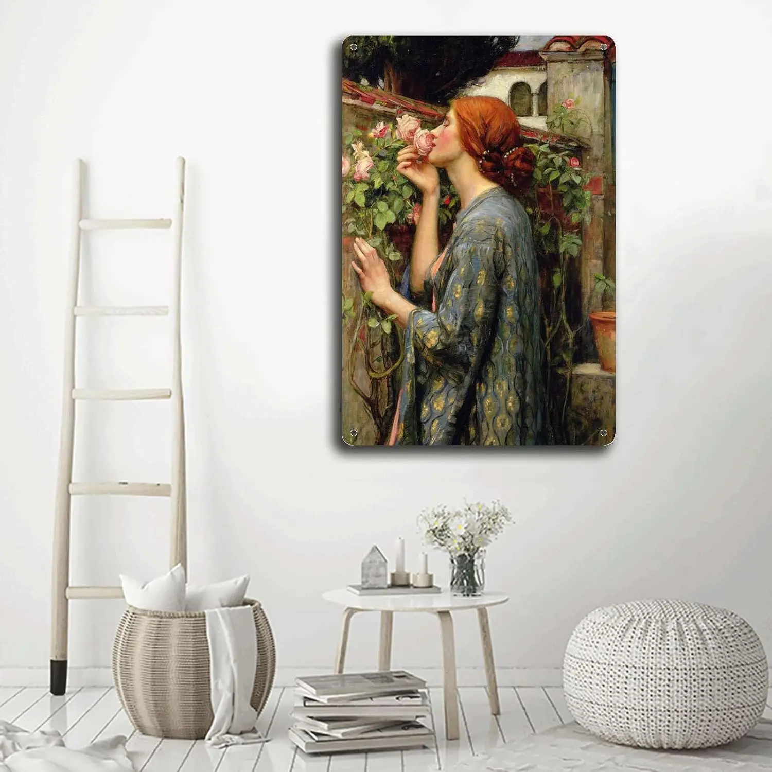 Tin Signs John William Waterhouse Soul Of The Rose Preraphaelite Reproduction Metal Signs 8x12inch Tin Sign