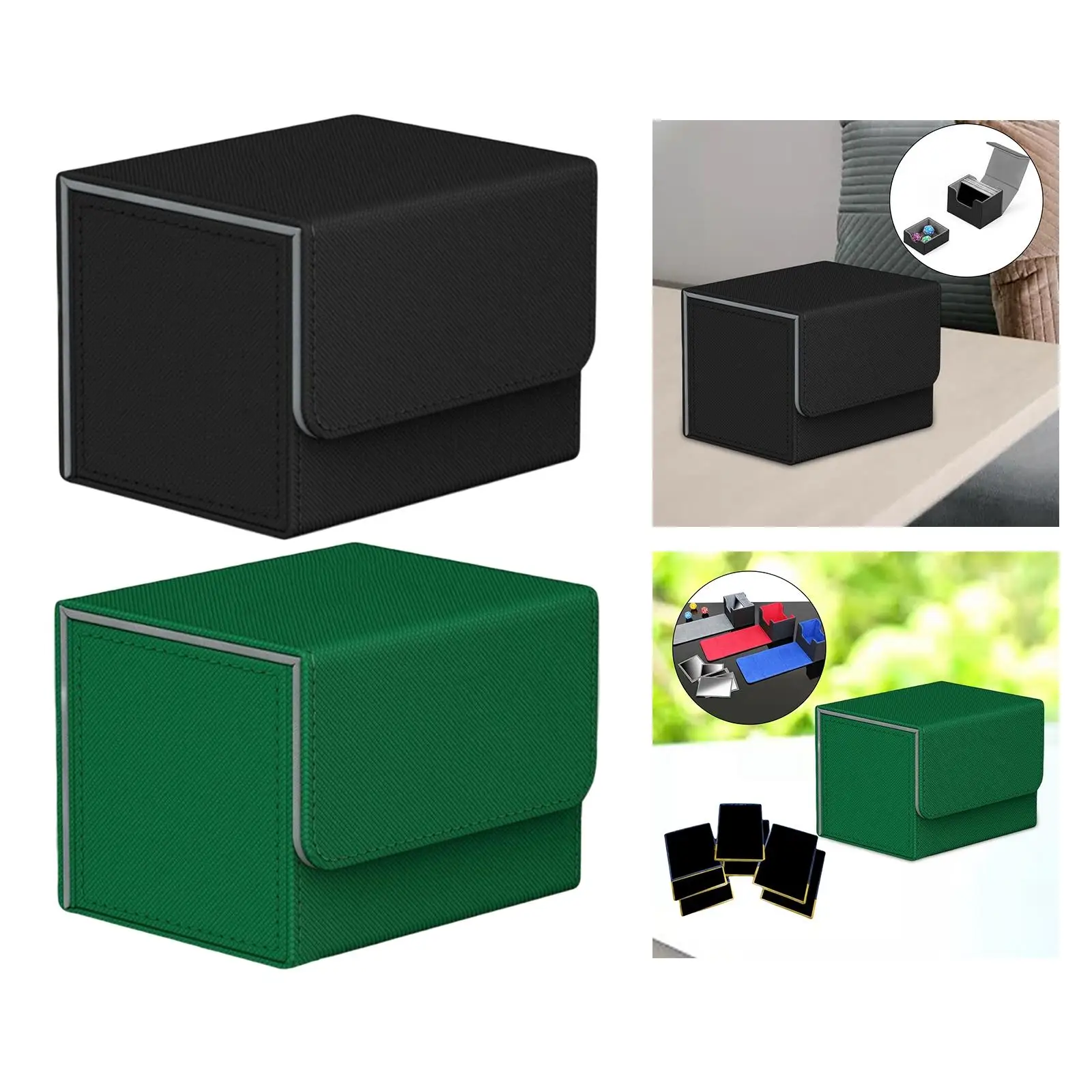 

Compact Card Deck Storage Box - Sleek Organizer for Game Cards