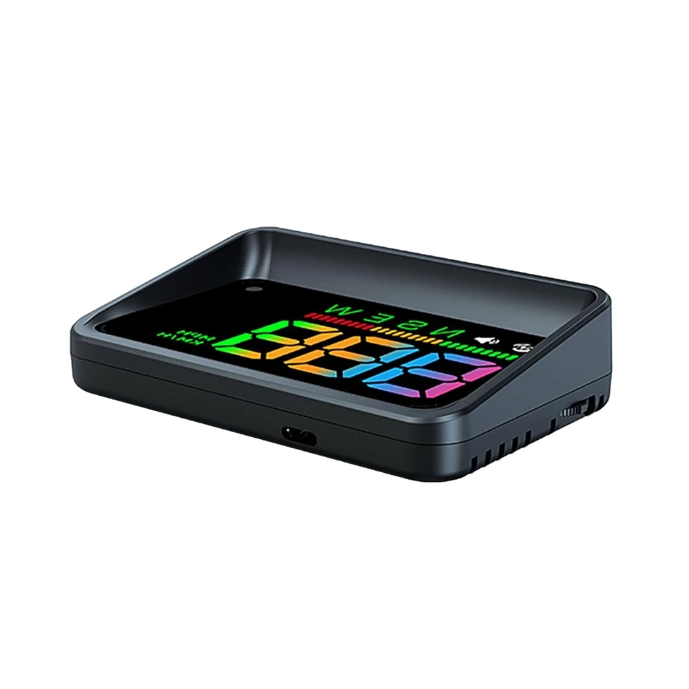 شاشة عرض للسيارات، HUD H4، عداد السرعة GPS، أول ملون، عداد السرعة الرقمي ذو الخط الكبير GPS مع السرعة