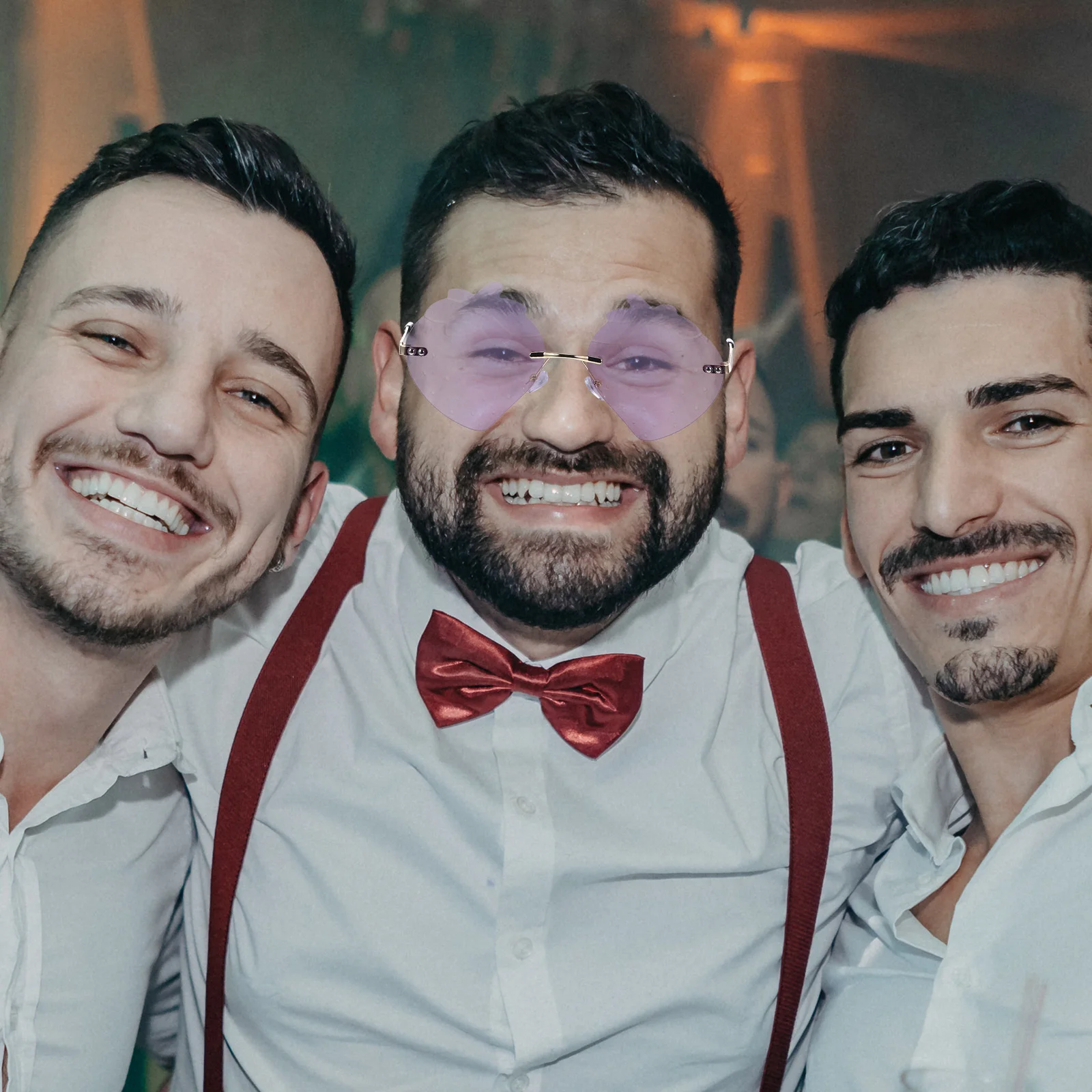 

Shaped Glasses Straw Strawberries Festival Sunglasses Fancy Dress Novelty for Adults Creative Summer Man