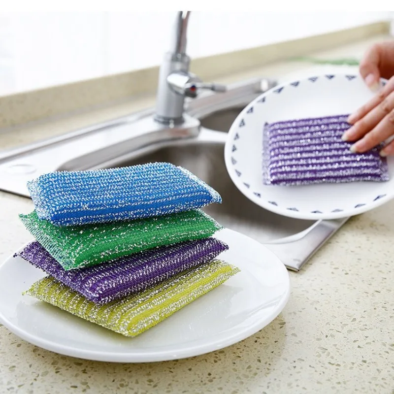 

Double Side Dishwashing Sponge Non Scratch Scouring Sponge Pan Pot Wash Sponges Home Kitchen Thickened Dish Cleaning Sponge Rags