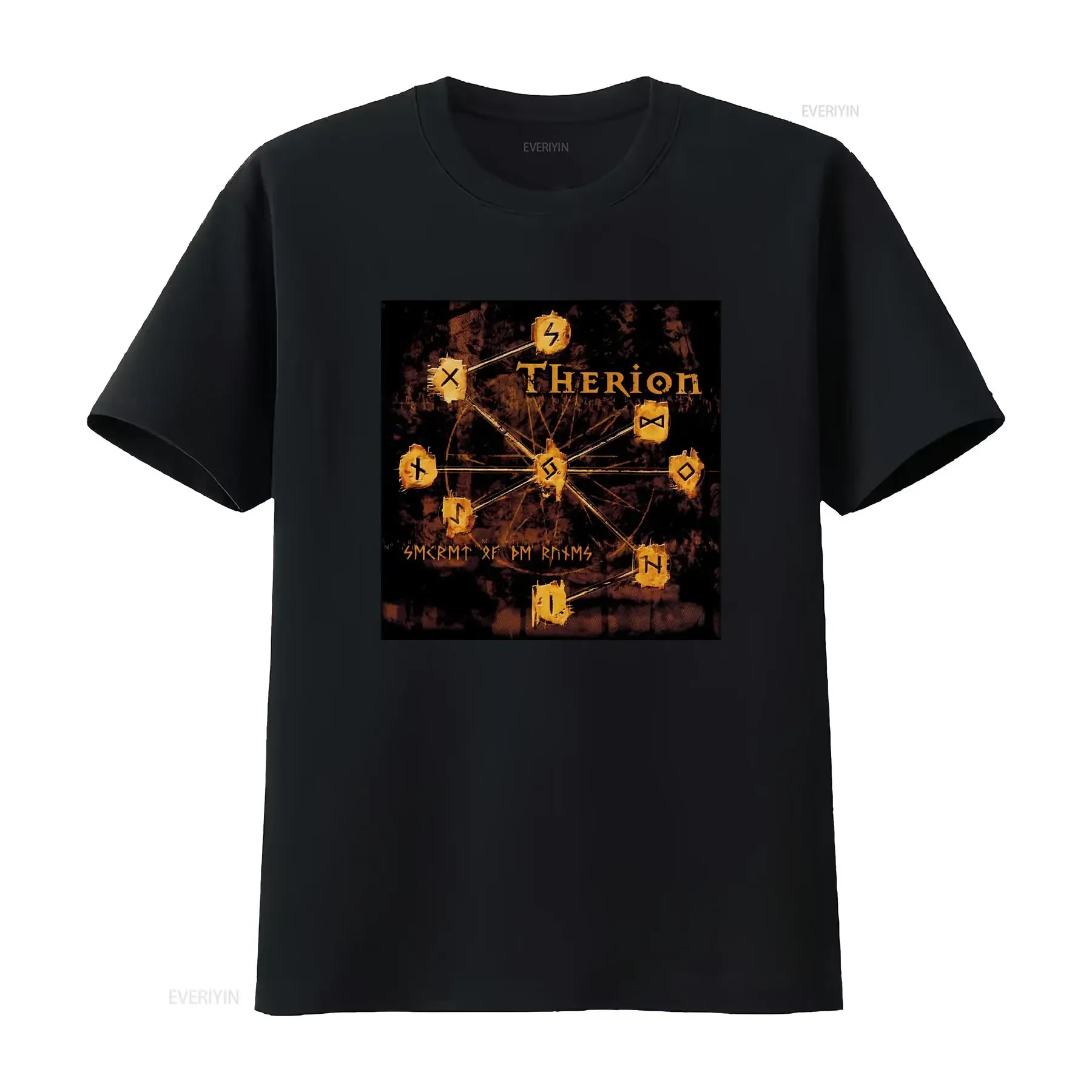Camiseta Therion Guía de Estilo Metal Suecia Reseña vintage Washed Soft homme Casual Breathable graphic designer clothes