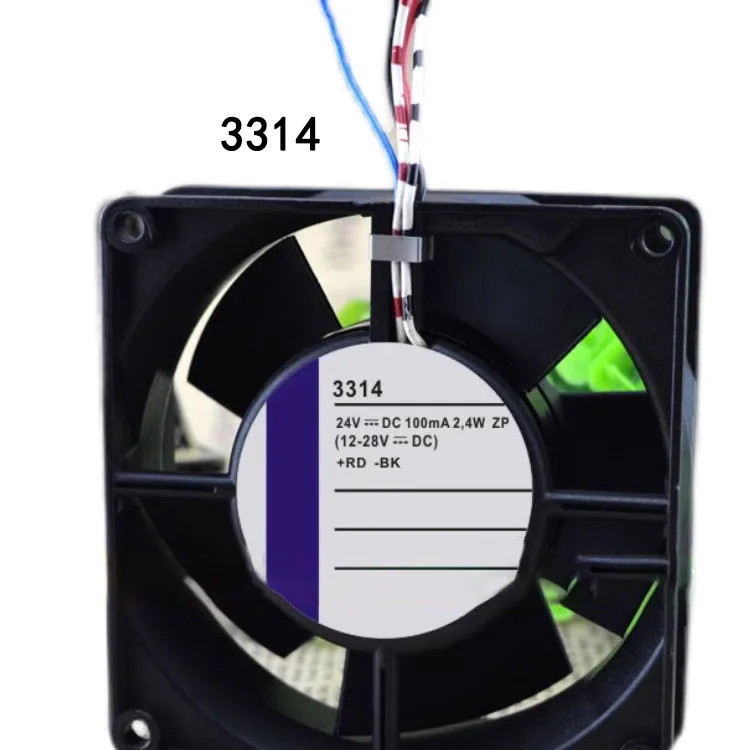 High end equipment cooling fan 3314 12V-28V 24V frequency converter fan 100mA 2.4W 90x90x32mm Axial flow fan