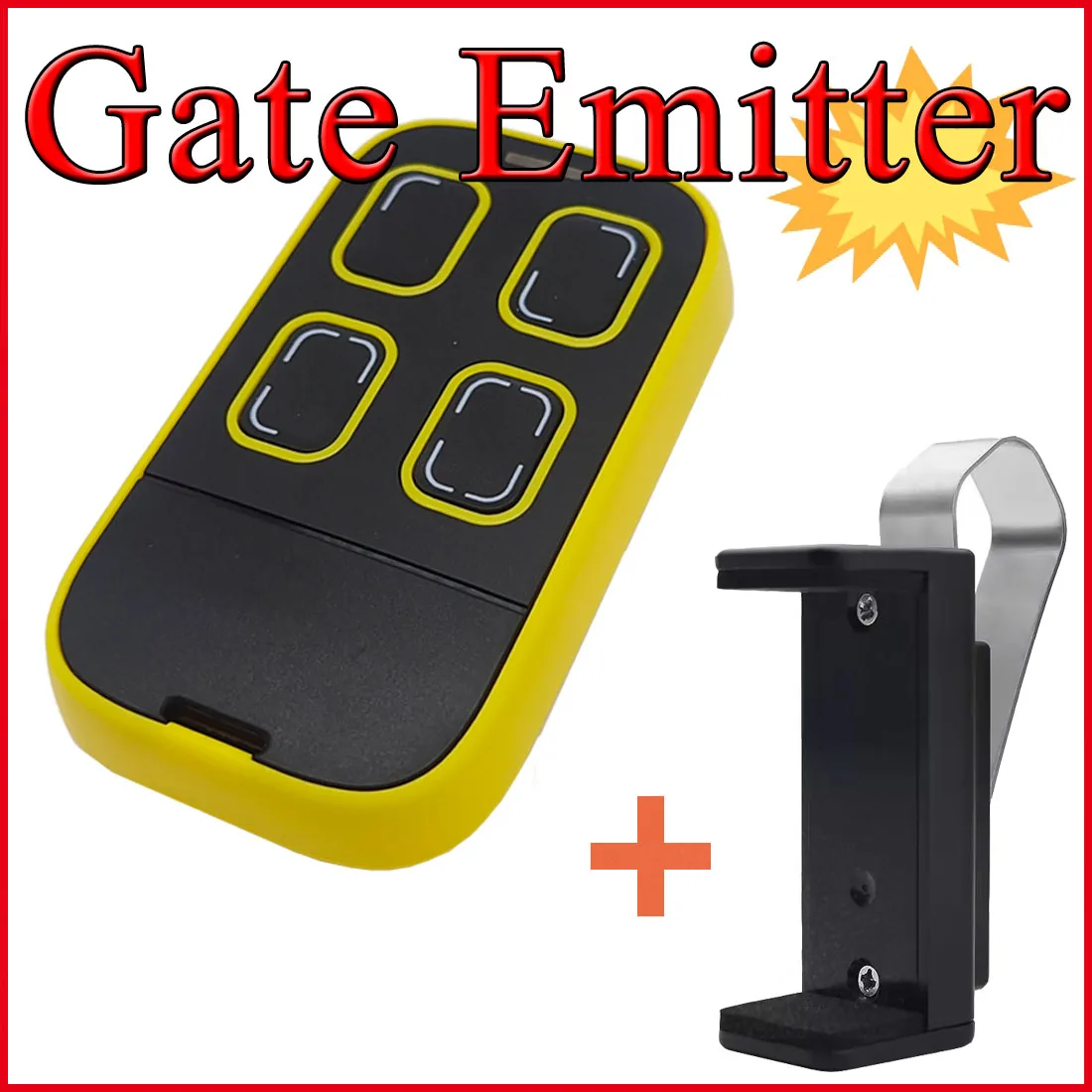 Universal Multi Frequency Duplicator 280-868MHz Fixed & Rolling Code 433MHz Garage Door Gate Remote Control Handheld  Visor Clip