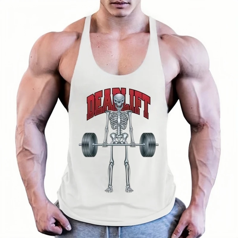 العضلات الرجال كمال الاجسام القطن تانك الأعلى الرجال أكمام Y-الظهر سترة التركيز التدريب الرياضي تجريب أكتيفيوير