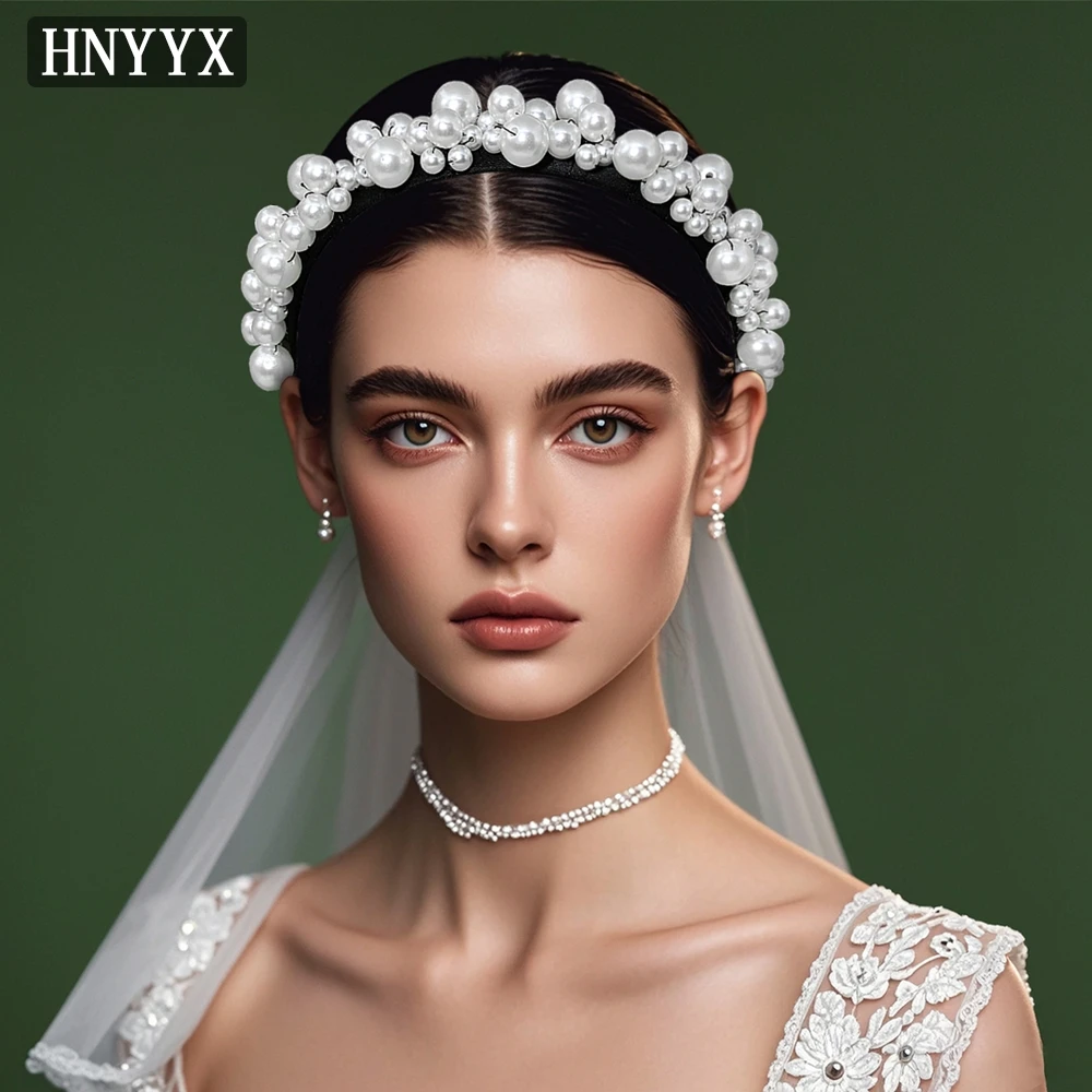 

YouLaPan Fashionable Women's Pearl Headbands Handmade Elegant Bridal Wedding Daily Banquet Ballroom Hair Accessories YXA91