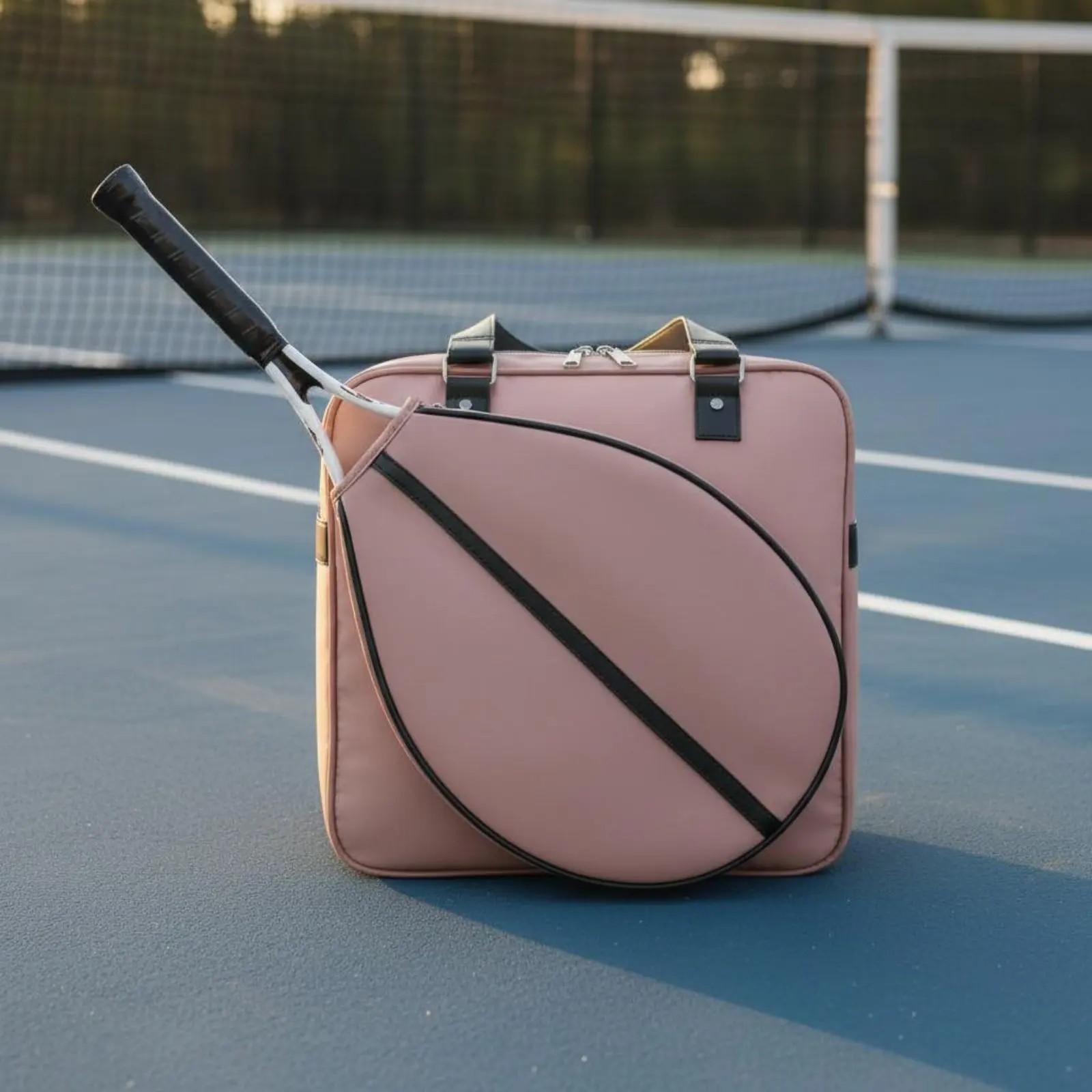 Large Capacity Racket Bag Multi-Compartment Women's Racket Tote Bag for Gym