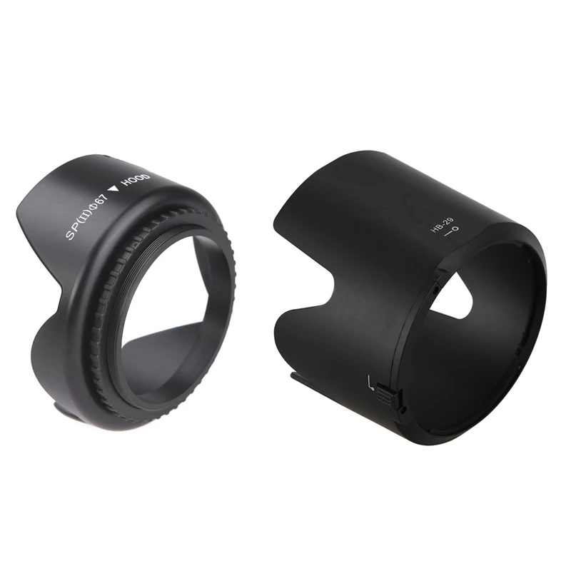 RISE-1 Pcs Lens Hood Diameter 67 Mm Standard Lens Hood & 1 Pcs HB-29 Lens Hood For Nikon 70-200Mm F/2.8 G-AF-S Lens HB29