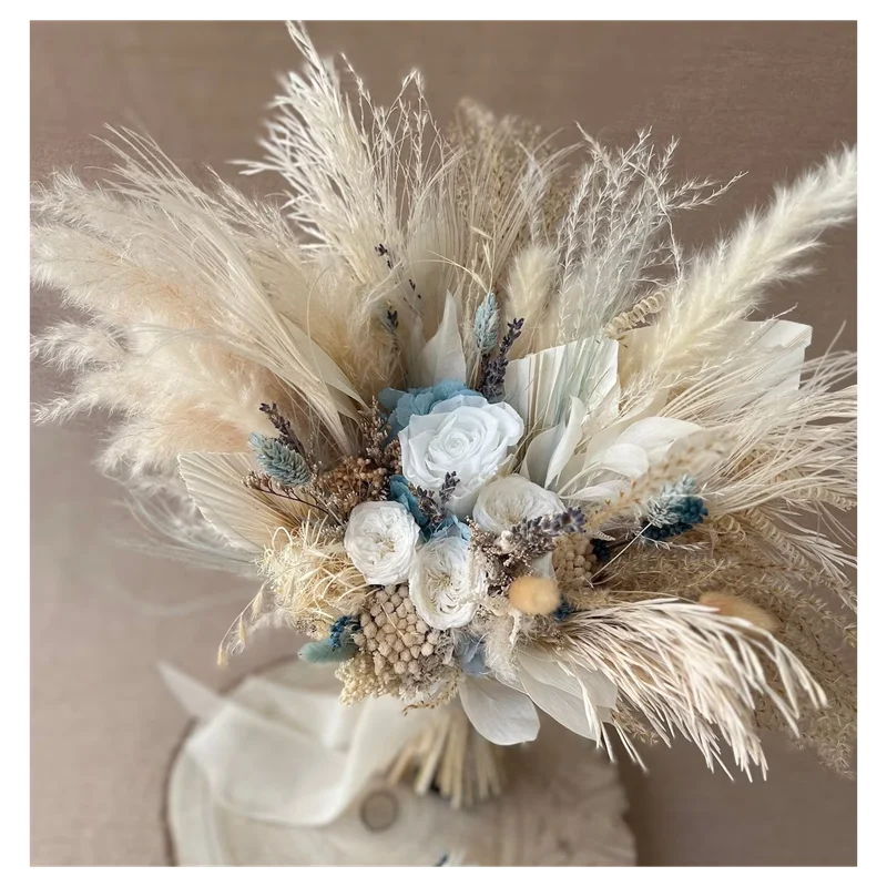 

Natural Dried Flower Artificial Flowers Bridesmaid Bridal for Wedding Ceremony and Anniversary, Wedding Bouquets for Bridesmaids