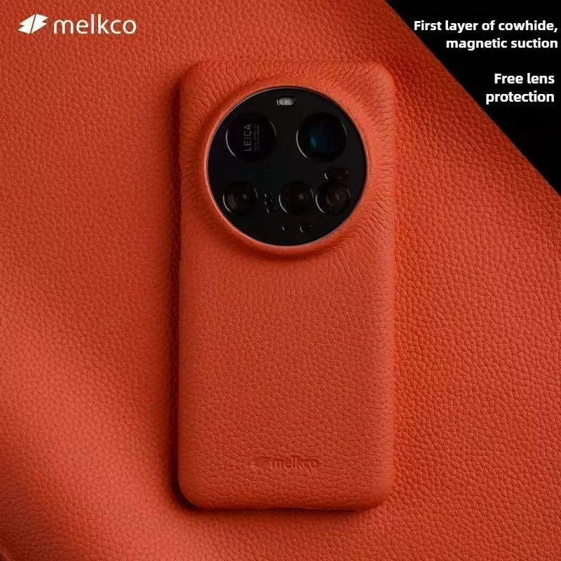 

Melkco Magnetic Charging Cowhide Leather Case for Xiaomi 15 Ultra Mi 15 Pro High-end Mobile Phone Cover Case