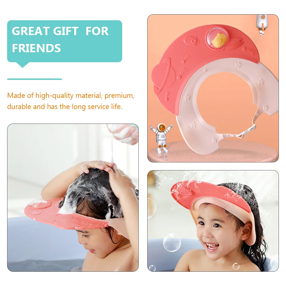 

Infant Bath Caps Waterproof Adjustable Protective Baby Shower Visor Safety Shampoo Hat Infant Bath Caps Waterproof Visor Hat