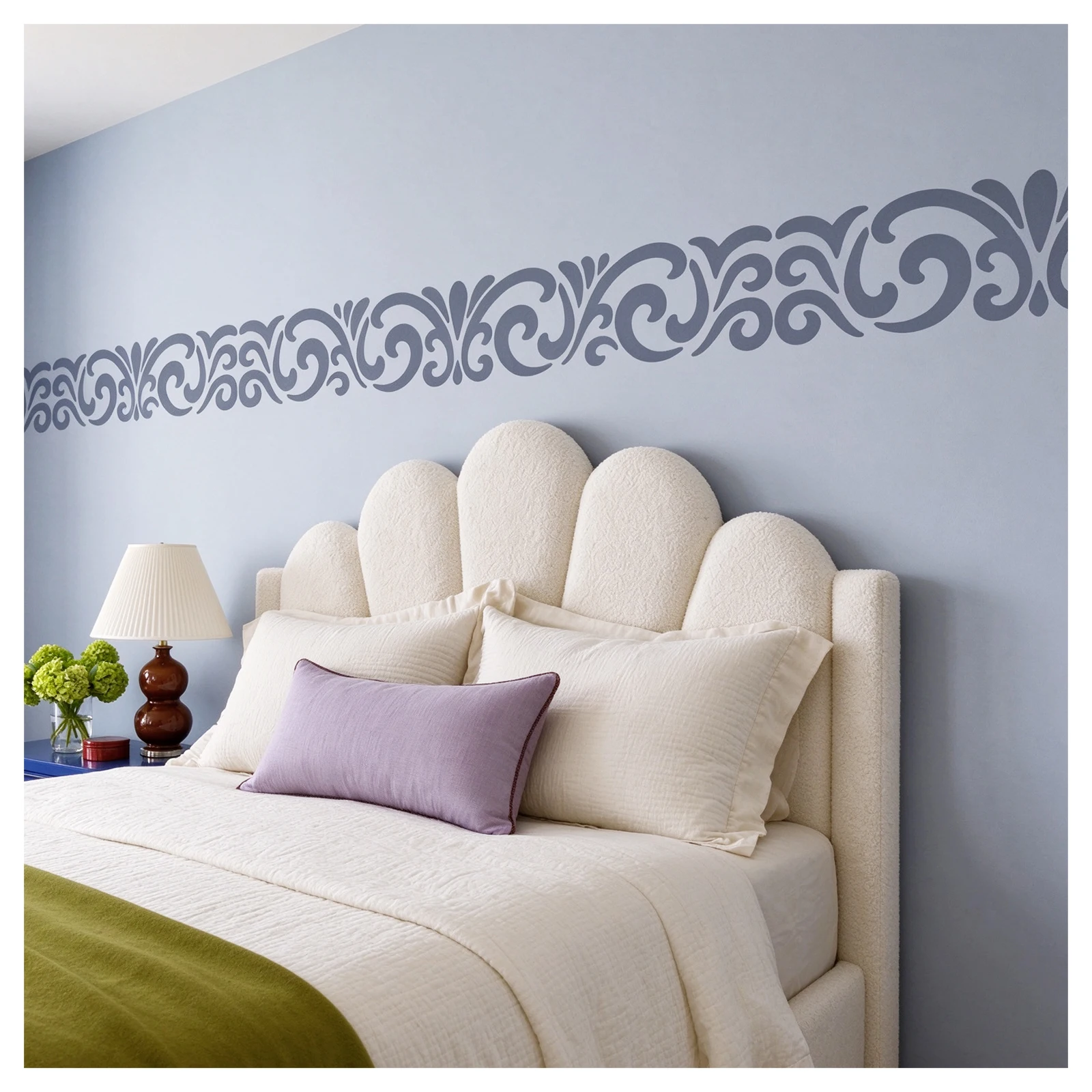 Large Size Stencils for Walls 80cm - 120cm Reusable Templates for Painting Decorative DIY Art Damask Border Baroque Rococo