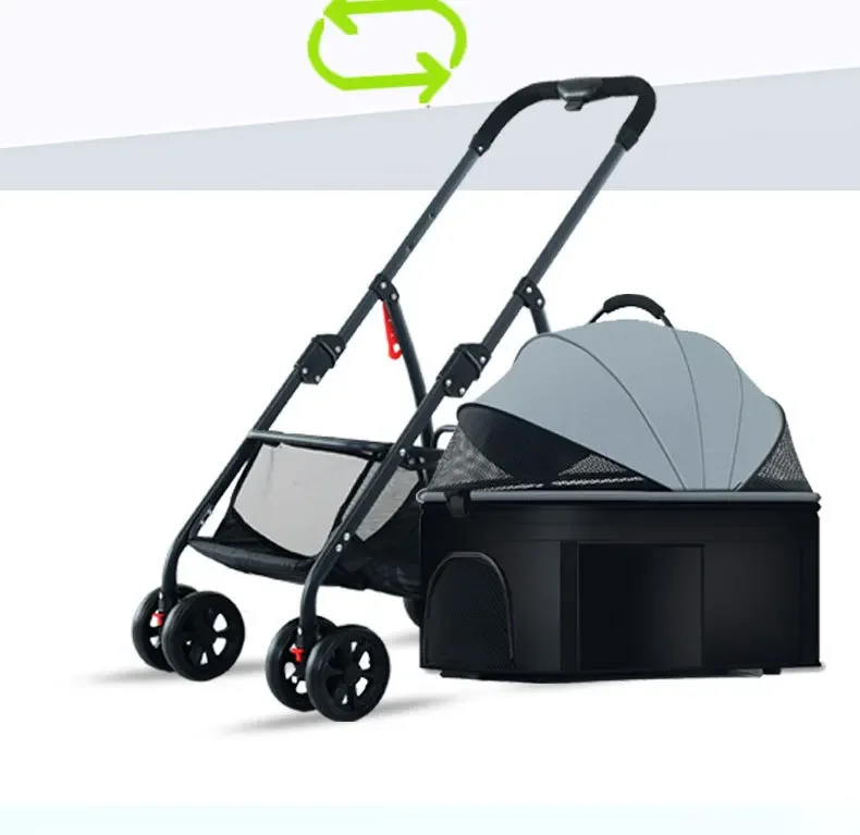 Pet Car Strollers 3in1 Lightweight Foldable Specifically Designed for Walking Dogs Infants Medium-sized Small Dogs Cats Outdoor