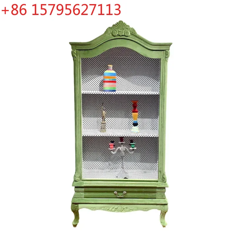 

Высокий шкаф из массива дерева: офисный, французский, современный, для хранения данных, для гостиной, винный шкаф, витрина для одежды