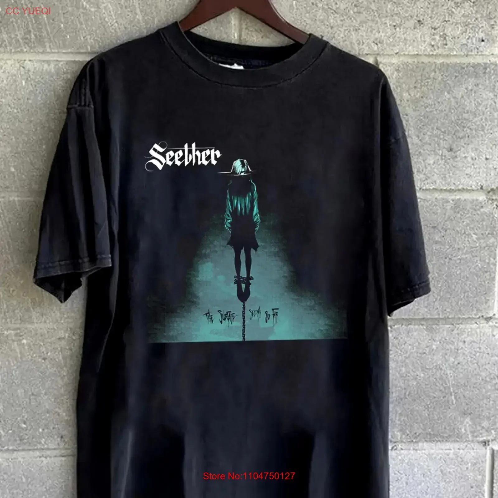 Seether The Surface Seems So Far  Black All Size T Shirt AR1358 vintage Washed Stylish streetwear Stretched Soft