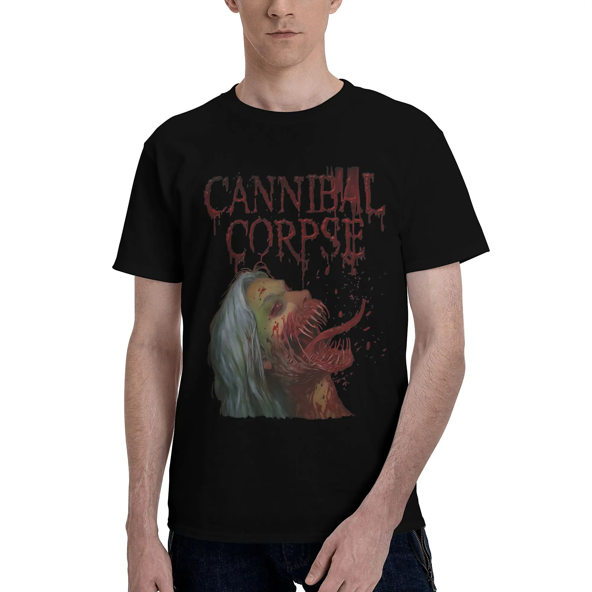 

Cannibal Corpse Graphic Printing T Shirts for Men Women Death Metal Band Pure Cotton Tee Shirt Clothes YD001