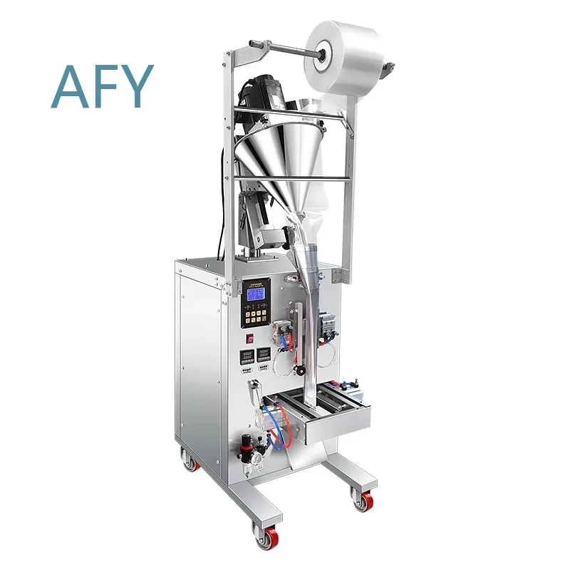 Fully Automatic Inclined Screw Pneumatic Sealing Machine for Powder Granule Coffee Plastic Bags Packaging Equipment for Food