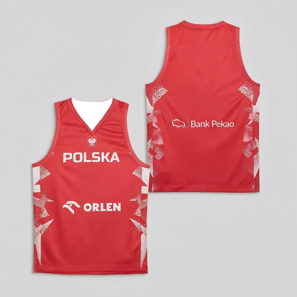 Unisex Schnelltrocknende Polen Basketball-Trikot-Weste Sport-Trainingsoberteil für Kinder Match-Spezial Leichtgewichtige Athletik-Weste – Detail 4
