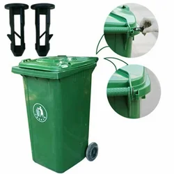 2pc/6pcs 67mmx31mm Black Plastic Wheelie Bin Lid Hinge Pins For 240L Household Kitchen Waste Bin Accessories
