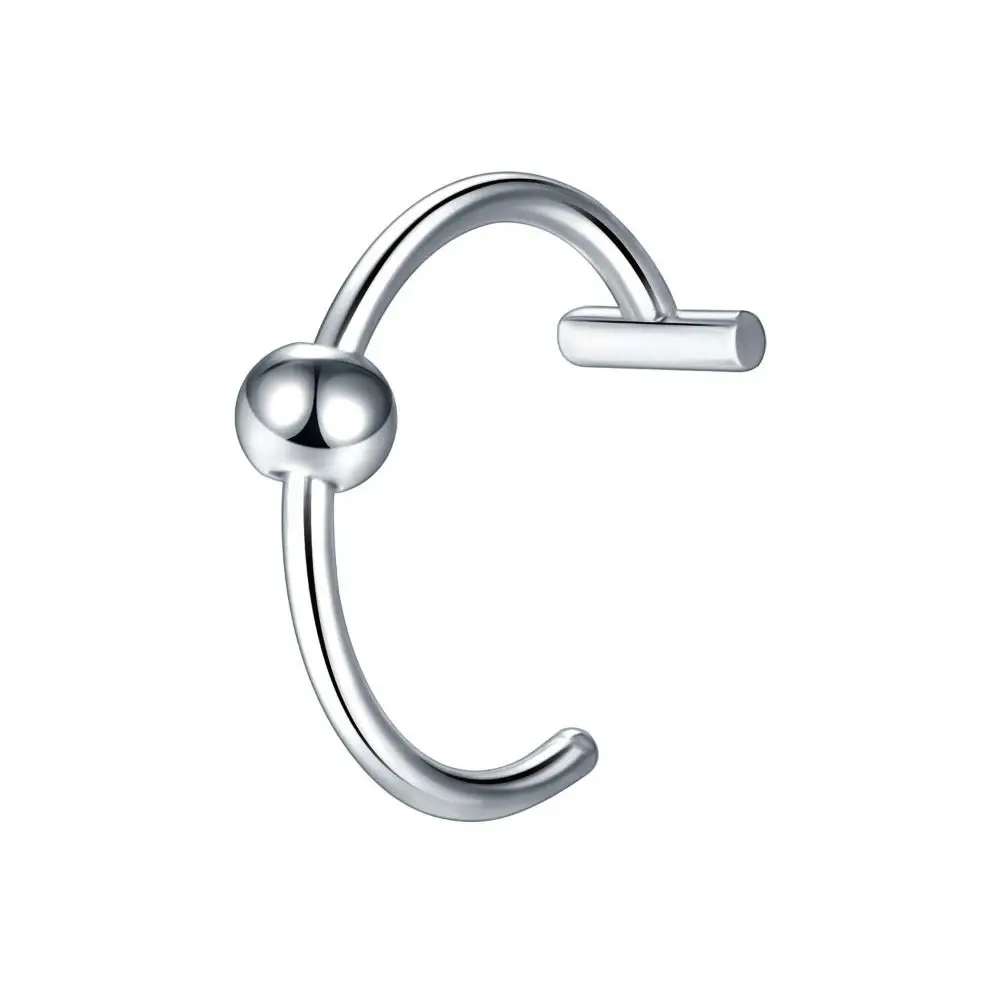 1PC Cool Stainless Steel Fake Nose Ring Non-Pierced Hip Hop Hoop Septum Rings C Clip Lip Ring