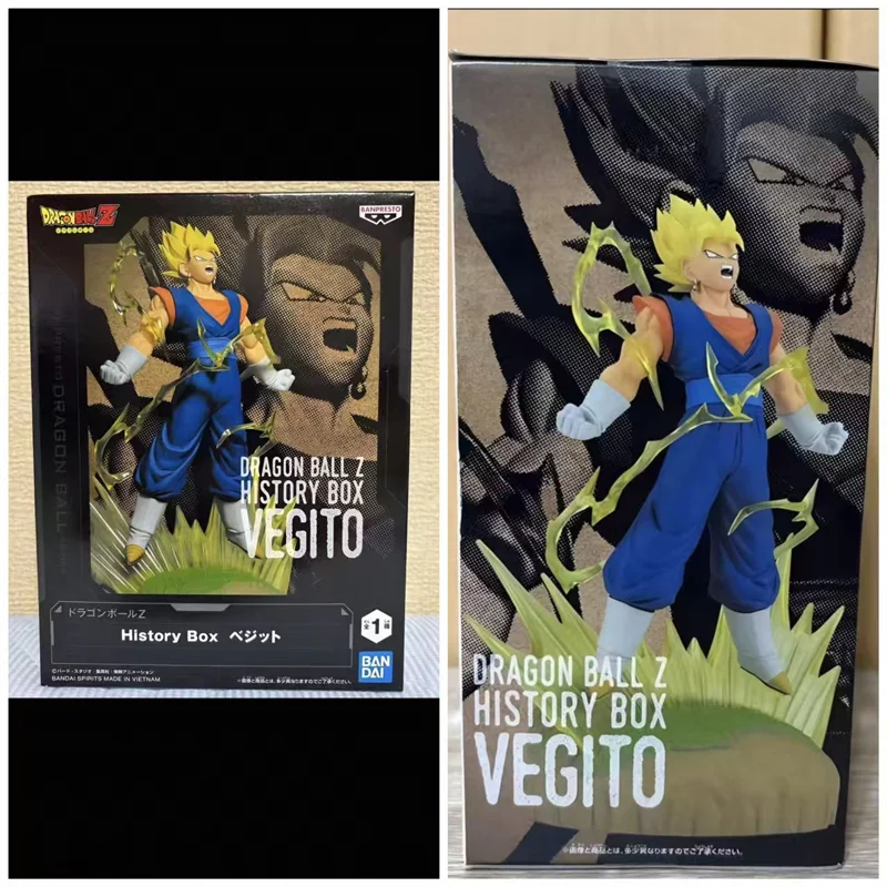 Original Bandai Namco Banpresto Dragon Ball Z Vegetto caja de historia Pvc Anime figura modelo juguete regalo coleccionista adorno de escritorio