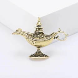 Enamel Aladdin Lamp Brooches for Women Unisex Pot Pins Event Party Backpack Decoration Clothes Accessories