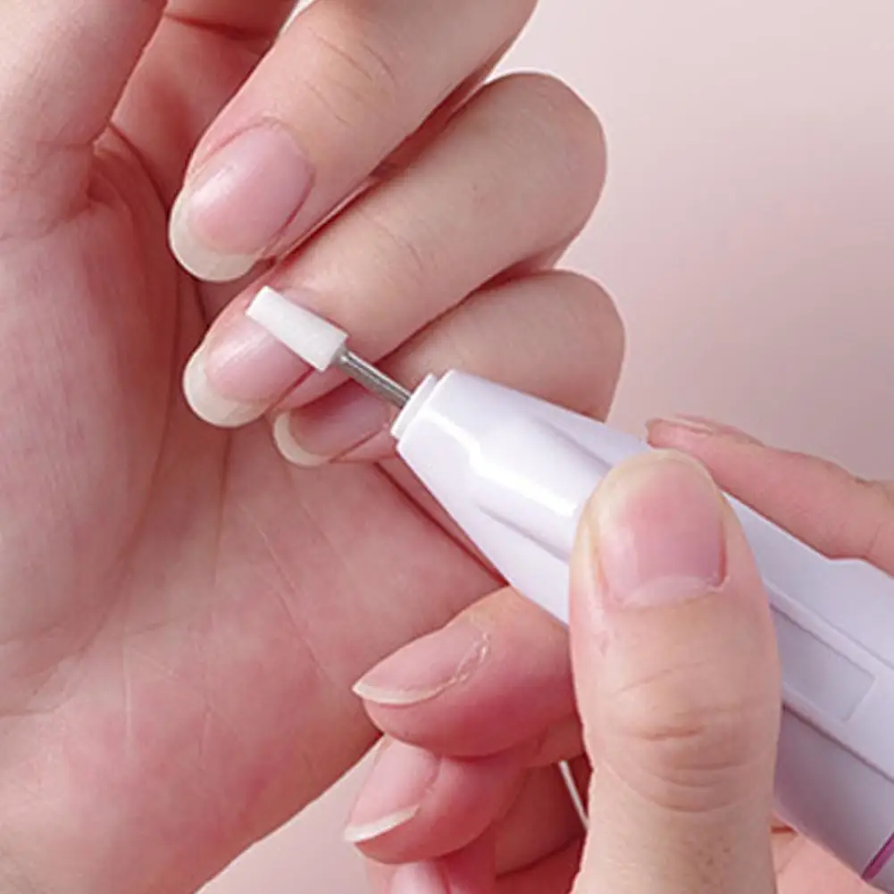 5 في 1 مجموعة مثقاب أظافر كهربائية صغيرة مانيكير وباديكير طحن تلميع مسمار الفن الرملي ملف أدوات القلم آلة #4