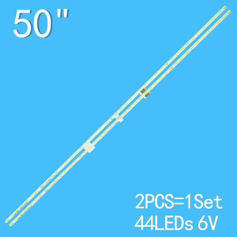 

2pcs/kit LED Backlight Strip For LC-50UA6500X LC-50UA6800X STG500A72_REV04_7020_44LED_20170807