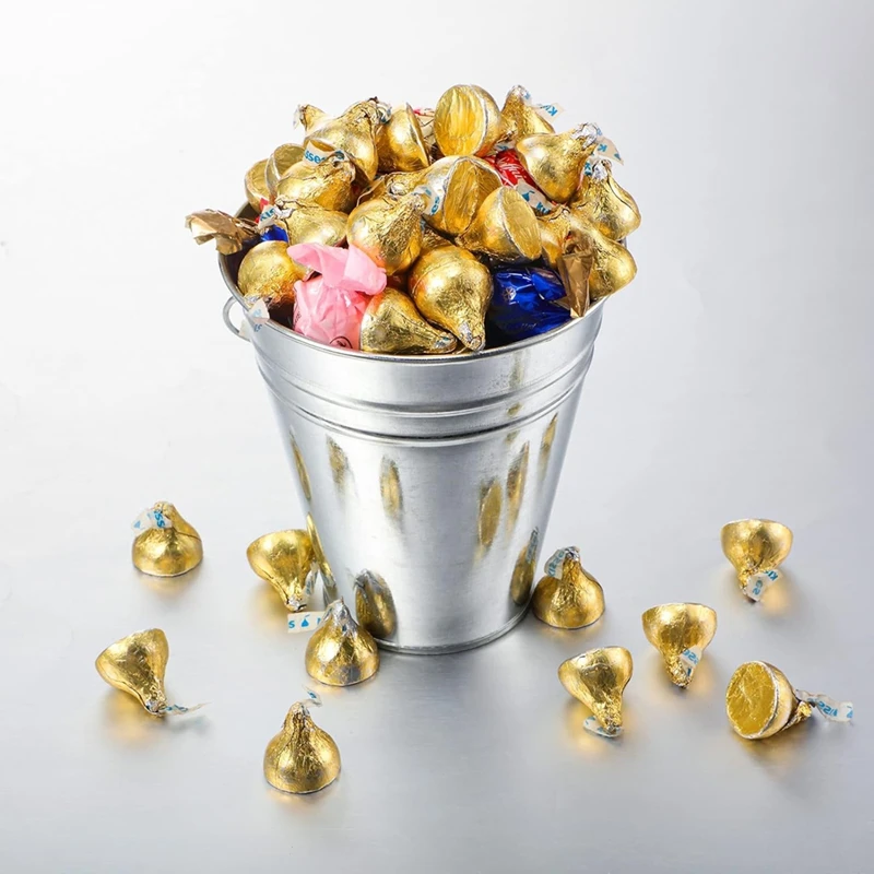 BAAD 12-упаковка металлических ведер с ручкой, ведро-корзина для детей, товары для детских вечеринок, поделки для баров конфет, вазы, поделки