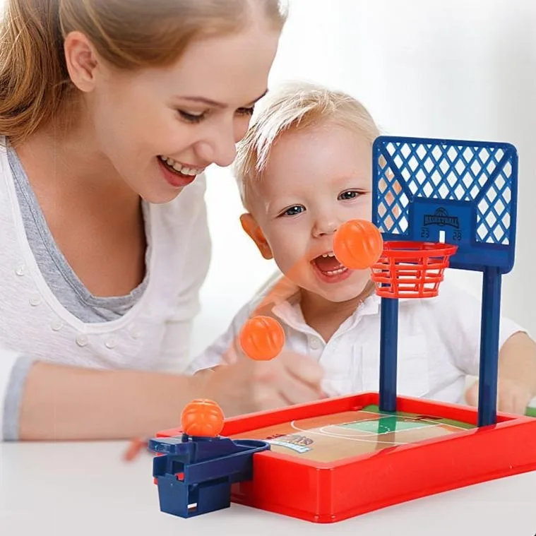 Tabletop Basketball Game Set - Portable Desk Basketball Shooting Game for Kids & Adults - Office Stress Relief Sports Toy