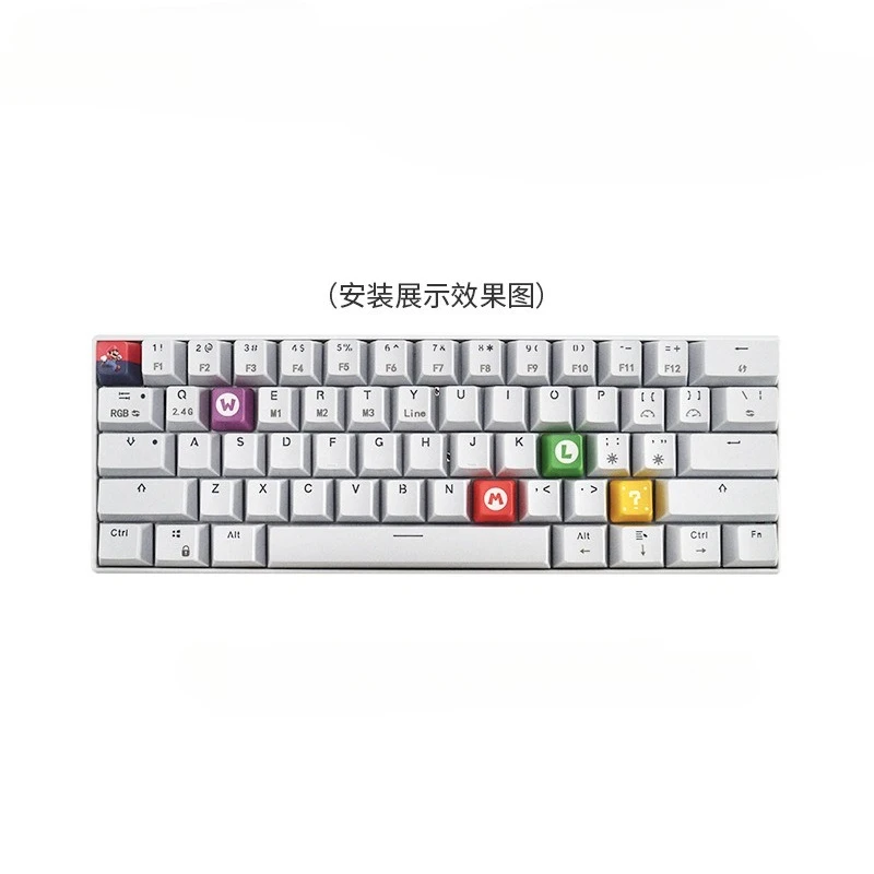5pcs/lot Game PBT Key Cap Keyboards Accessories Decoration Anime Set Keycaps Office Gadgets Toys Gifts view 3