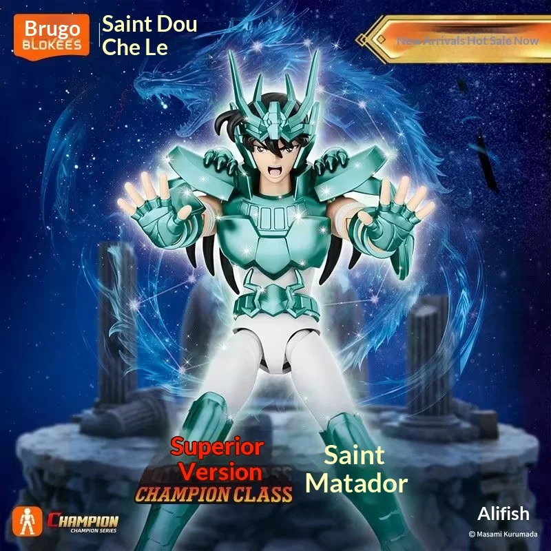 Brugo Blokees Saint Seiya Dragon Shiryu Action Figure Superior Version Assemble Model Collectible Anime Character Toy