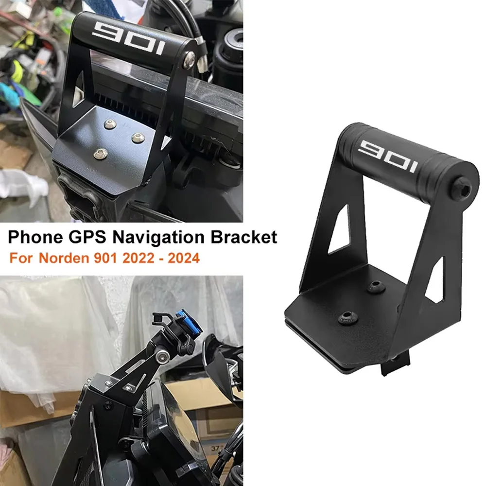Motorcycle Smart Phone Stand Holder Mount GPS Navigation Plate Bracket 2023 For Husqvarna NORDEN 901 Norden901 2022 Accessories