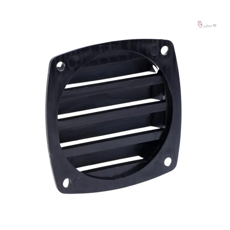 

[M] 1Pcs Boat Louvered Vent Replace Square Air Vent Grill Ventilation Ducting Cover Outlet Vent For Marine RV