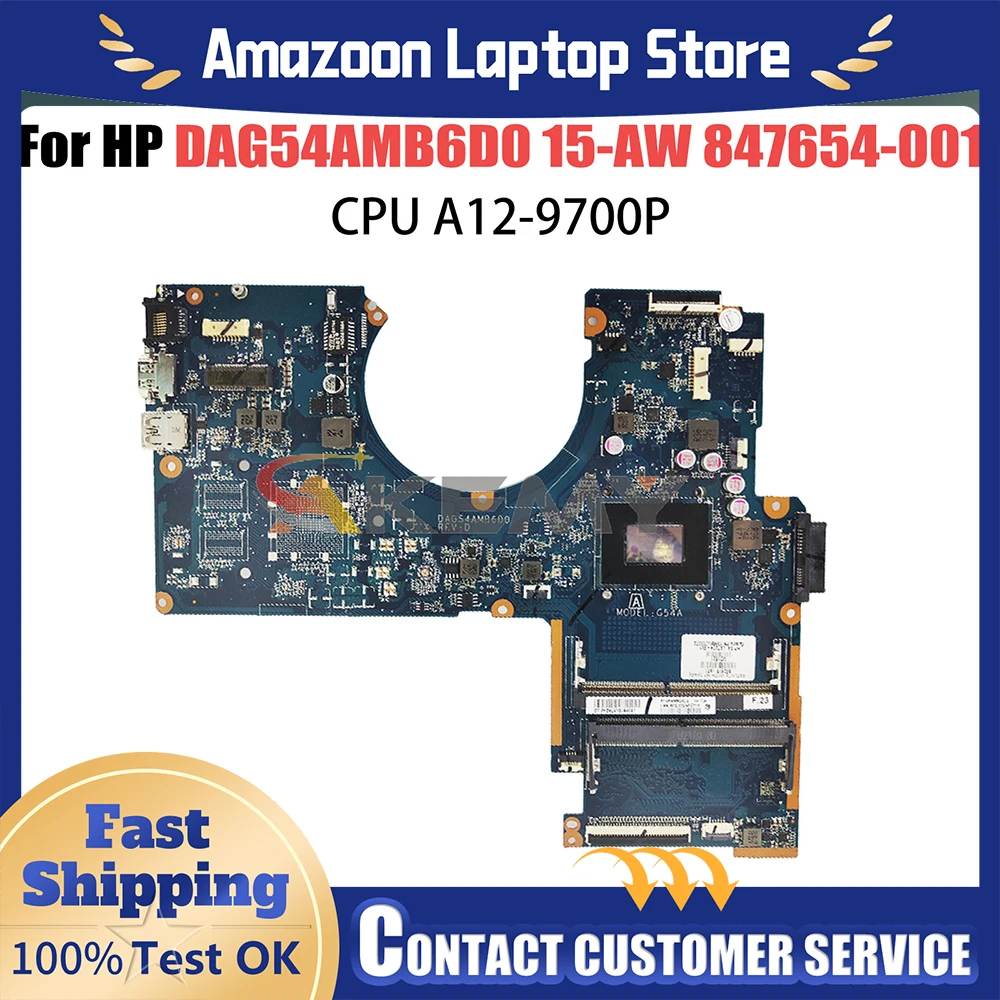 

For HP Pavillion 15-AW 15-AU Motherboard DAG54AMB6D0 856272-601 856269-601 AM960P UMA/DIS 216-0864032 Mainboard Pavilion
