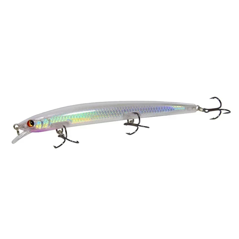 Langwurf-Minnow-Angelköder, 135mm/15,4g, Fliegender Fisch, Klassische Wobbler, Hartplastik-Crankbait – Detail 17